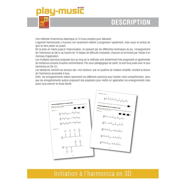 L'Initiation à l'Harmonica en 3D