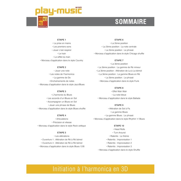 L'Initiation à l'Harmonica en 3D