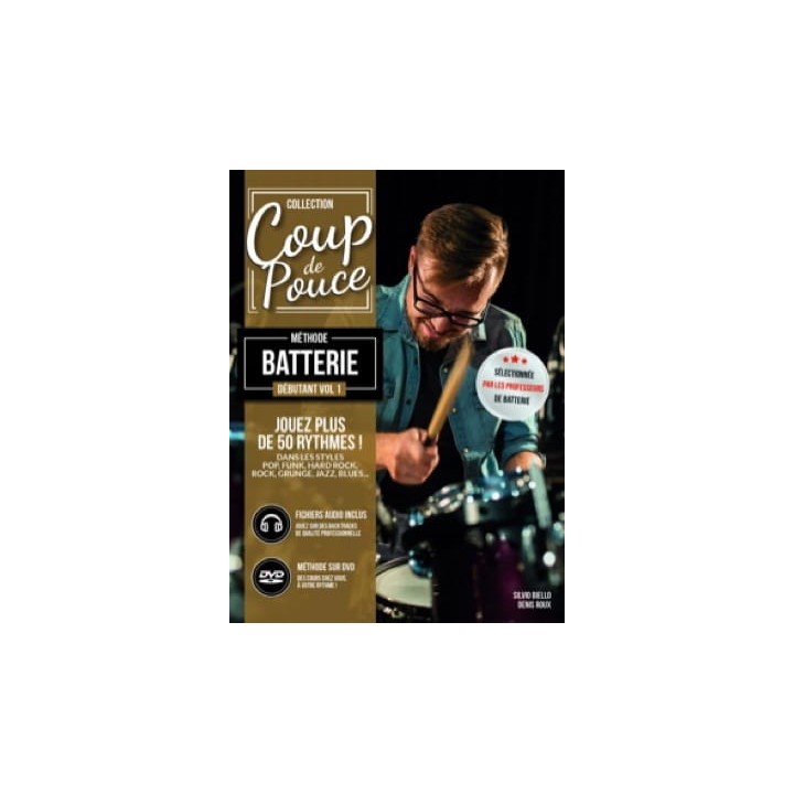 COUP DE POUCE Méthode Batterie Débutant Volume 1
