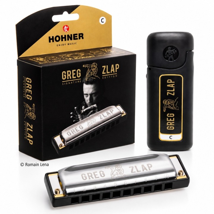 Harmonica Hohner Greg Zlap Black Signature C/Do | Major Pigalle